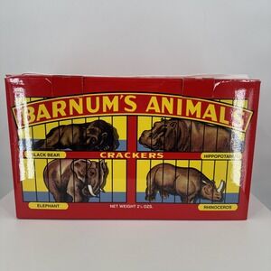 Vintage 1998 Huge Barnum's Animal Cracker Hanging‎  Store Display Box, Nabisco